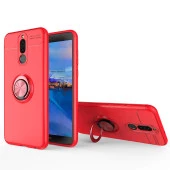 Huawei Mate 10 Lite Kılıf Yüzüklü Standlı Tam koruma Silikon - 9