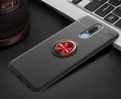 Huawei Mate 10 Lite Kılıf Yüzüklü Standlı Tam koruma Silikon - 10