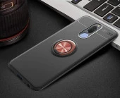 Huawei Mate 10 Lite Kılıf Yüzüklü Standlı Tam koruma Silikon - 11