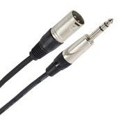 6.3 mm Trs Erkek- Xlr Erkek  Stereo Trs Kablo 3 Metre - 1