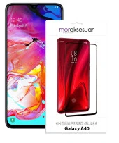 Samsung Galaxy A40 5D Ekran Koruyucu Cam Tam Kaplayan - 1