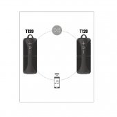 LinkTech T120 Kablosuz Bluetooth Hoparlör (Çift İki Parça) USB/SD/BT/AUX/FM - 3