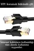 MN6 M110XF Cat8 Kablo/5 METRE/40GBPS-2000MHZ-26 Awg-S/ftp-Cat8 Ethernet Kablosu - 2