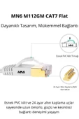 MN6 M112GM 3 Metre Cat7 Flat Kablo/10GBPS-600MHZ-RoHs Sertifikalı/Cat7 Ethernet Kablosu - 2