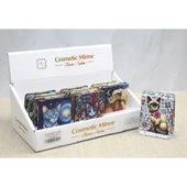 Kedi Taşlı El Aynası Dikdörtgen İnce Alk3748 - 1