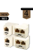 MN6 M15 kablo birleştirici/4 Adet-3kablo girişli-Cat5/5e-Cat6-uyumlu/lan kablosu Birleştirici Ara Aparatı - 1