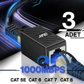 MN6 M13X kablo birleştirici/3 Adet-Cat5-Cat6-Cat7-Cat8-uyumlu/lan kablosu Birleştirici Ara Aparatı - 1