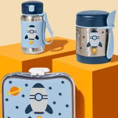 Skip Hop Zoo Pipetli Paslanmaz Çelik Suluk 350 Ml Roket thumbnail 6