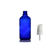 50ml mavi cam serum pompalı şişe, 24 adet, pompalı şişe, medikal şişe, cam şişe, - 1