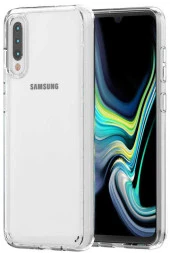 Samsung Galaxy A50 Kılıf Sert Şeffaf Köşe Korumalı Hibrit Kapak thumbnail 1