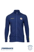 Fenerbahçe Orijinal Lisanslı Dik Yaka Fermuarlı Sweat Eşofman Alt Set - 2