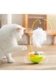 Kedi Otlu Hacı Yatmaz Kedi Oyuncağı Hareketli Devrilmez Peluş Tüylü Zilli Kedi Oyun Topu Oyuncak - 5