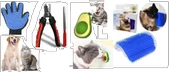 Kedi Bakım Seti (Avokado Kedi Yalama Oyuncağı+Tırnak makası+ Tüy toplama Eldiveni+ kaşınma aparatı) - 2