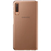 Galaxy A7 2018 ile Uyumlu Wallet Cover Kılıf Altın EF-WA7500PFEGWW - 5