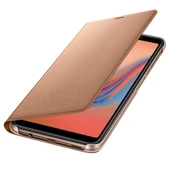 Galaxy A7 2018 ile Uyumlu Wallet Cover Kılıf Altın EF-WA7500PFEGWW - 3