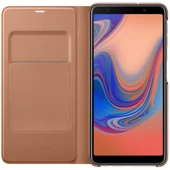 Galaxy A7 2018 ile Uyumlu Wallet Cover Kılıf Altın EF-WA7500PFEGWW - 4