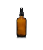 50ml kahverengi cam, siyah sprey başlıklı şişe, 24 adet, cam şişe, sprey şişesi, ecza şişesi, dropper şişe, medikal şişe - 1