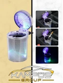 OTO KÜLLÜK RENKLİ IŞILTILI RGB ARAÇ İÇİ LED KÜLLÜK 7 IŞIKLI BLACKPİNK HAYRANI BADGİRL KÜLLÜĞÜ - 1