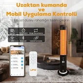 UFO Therapy Smart 2300W Mobil Uyumlu, Uzaktan Kumandalı, Tasarruf Modlu ve Programlanabilir Kule Tipi Isıtıcı - 3