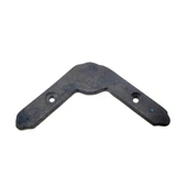 Antika Tarz Dekoratif Pirinç Dövme Gönye - Üst, 80x80mm, Oksit - 1