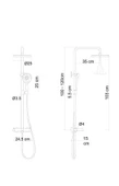 FONTANA DUŞ ÜNİTESİ (KROM) FJ-1051 - 2