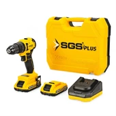 SGS5530 - 20 Volt 2 Amper 45 Nm Tork Akülü Şarjlı Darbeli Matkap Vidalama Seti Çift Akülü Kömürsüz Motor - 4