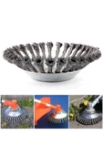 Motorlu Tırpan Kıyı Temizleme Çelik Fırça Başlık 15 cm - 1