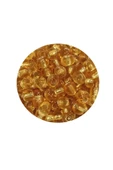 Dökme Cam Kum Boncuk Büyük Boy (6/0) 4 mm - 20 Gram - Şeffaf Bal - BNC083 - 2