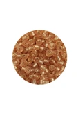 Dökme Cam Kum Boncuk (8/0) 3 mm - 20 Gram - Şeffaf Bal Rengi - BNC143 - 2