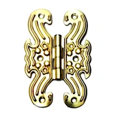 Dekoratif Sac Kelebek Menteşe - Büyük, Sarı, 100 Adet - 1