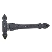 Antika Tarz Dekoratif Pirinç Kuyruklu Lale Menteşe - 147x193 mm, Oksit - 1