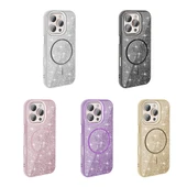 iPhone 16 Pro Max Kılıf Magsafe Şarj Özellikli Parlayan Simli Okso Kapak thumbnail 12