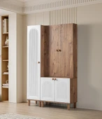 Bohem Çiğdem 3 lü Portmanto Ayakkabılık 120x38x200 - 1