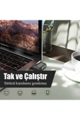 3 Bağlantı Noktalı 90/180 Derece Dönebilir USB 2.0 Çoklayıcı Hub Taşınılabilir Bilgisayarlar İçin - 8