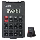 Canon AS-8 Siyah 8 Haneli Kapaklı Cep Tipi Hesap Makinesi - 6