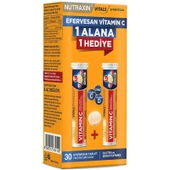 Nutraxin Vitamin C D Zinc 15 Efervesan Tablet - İkili Kofre - 1