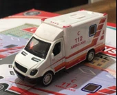 Oyuncak Metal Çek Bırak Ambulans 10 cm - 2