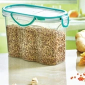 Kilitli Kapaklı Contalı Hava,Su Sıvı Geçirmez 1,7 Litre Erzak Saklama Kabı-SA585 thumbnail 3