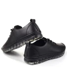 Voyager 9050 Zn Kadın Siyah Nata Hakiki Deri Casual Ayakkabı - 5