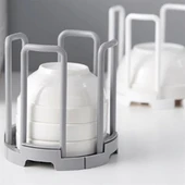 Tabak Bardak Kase Standı Bulaşık Kurutma Tutucu Mutfak Düzenleyici Organizatör - 3