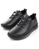 Voyager 9050 Zn Kadın Siyah Nata Hakiki Deri Casual Ayakkabı - 2