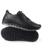 Voyager 9050 Zn Kadın Siyah Nata Hakiki Deri Casual Ayakkabı - 6