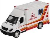 Oyuncak Metal Çek Bırak Ambulans 10 cm - 1