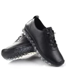 Voyager 9050 Zn Kadın Siyah Nata Hakiki Deri Casual Ayakkabı - 4