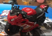 Oyuncak Sürtmeli Polis Motorsikleti 15 cm Kırmızı Model Motorsiklet - 1