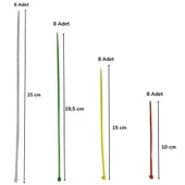 30 Parça Plastik Kablo Kelepçe Seti Kablo Düzenleyici Bağlama Bantları thumbnail 4