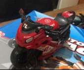 Oyuncak Sürtmeli Polis Motorsikleti 15 cm Kırmızı Model Motorsiklet - 3