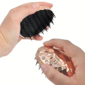 Rose Gold Saç Düzleştirici Tarak Geniş AralıklıHer Saç Tipine Uygun Fırçalı Saç Düzleştiric - 5