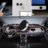 Tüm Modellerle Uyumlu Manyetik Araç İçi Telefon Tutucu Çok Amaçlı Güçlü Mıknatıs Tutucu - 4