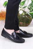 Pierre Cardin 25101 Siyah Hakiki Deri Erkek Babet Loafer Erkek Ayakkabı thumbnail 1
